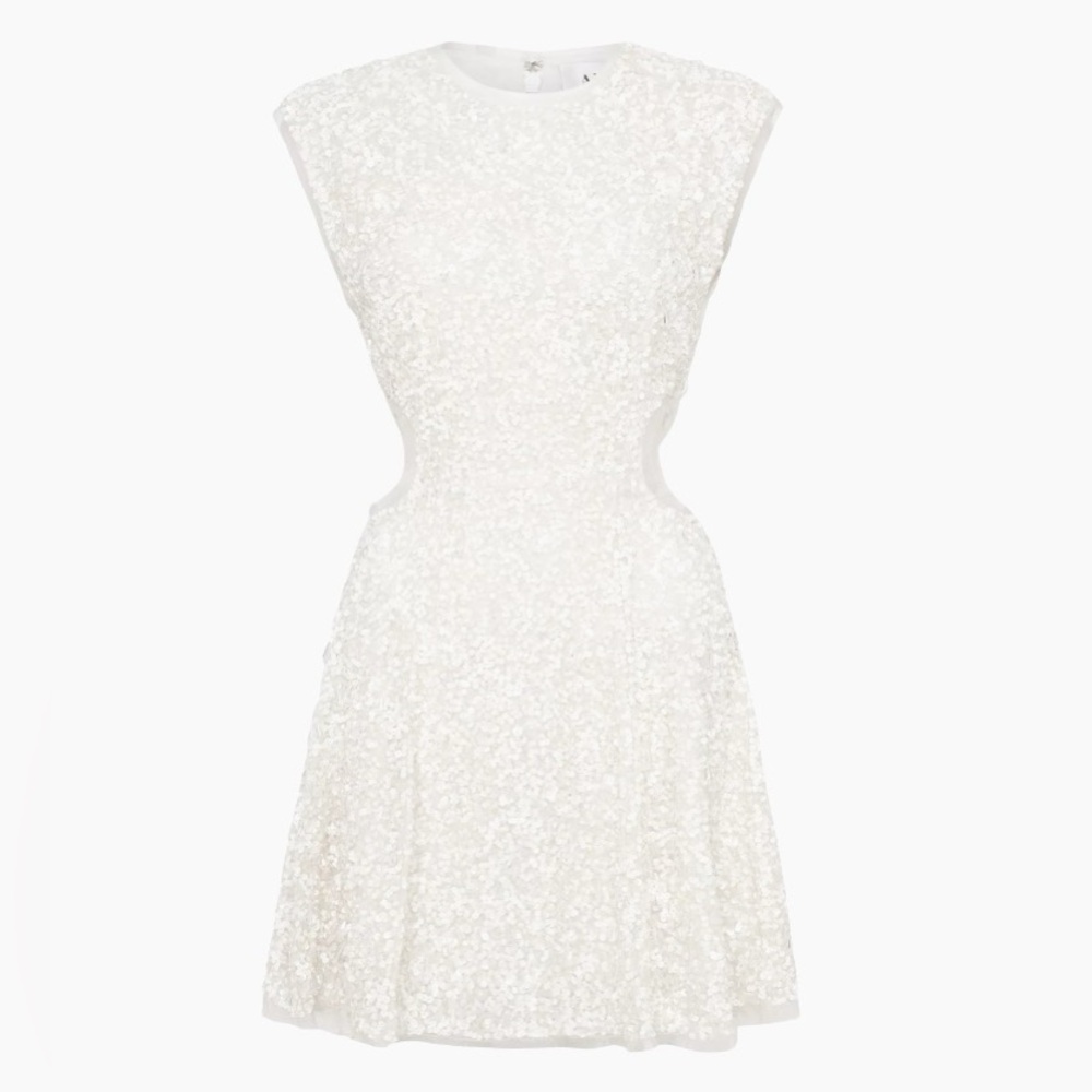 Aje Mirage Sequin Embroidered Cutout Dress - Picture 6 of 11